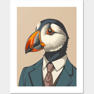 Puffin Man Posters and Art